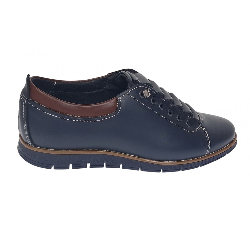 Pantofi casual barbati din piele naturala - Model Markus AS Bleumarin - Maro Pantofi casual barbati din piele naturala - Model Markus AS Bleumarin - Maro