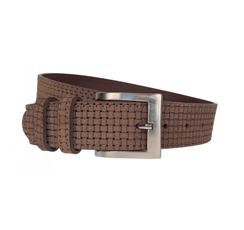Curea barbati casual din piele naturala bufo Maro deschis 4cm Serenia 237MBF Curea barbati casual din piele naturala bufo Maro deschis 4cm Serenia 237MBF