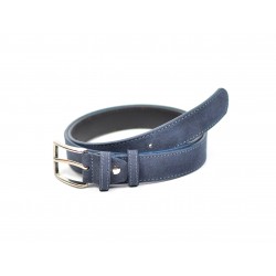 Curea barbati casual, eleganta din piele naturala bleumarin 3.5cm - SR35VELBLM