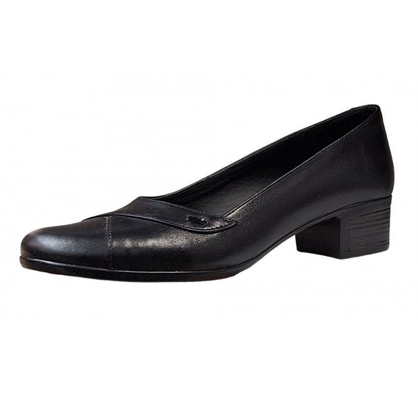 Pantofi dama casual din piele naturala Negru BOX - STD04N