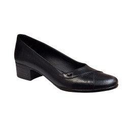 Pantofi dama casual din piele naturala Negru BOX - STD04N