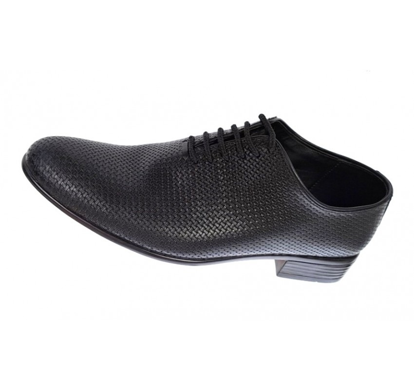 Pantofi barbati eleganti din piele naturala matritata cu siret STD120TXN