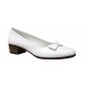 Pantofi dama casual din piele naturala , alb - STD21A