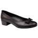 Pantofi dama din piele naturala box cu funda STD21NBOX