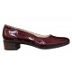 Pantofi dama casual din piele naturala LAC, Bordeaux - STD24LVIS