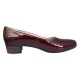 Oferta Marimea 38 Pantofi dama din piele naturala Croco Lac Bordeaux - STD24LVIS