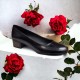 Pantofi dama casual din piele naturala Negru - STD24N