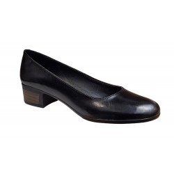 Pantofi dama casual din piele naturala Negru - STD24N