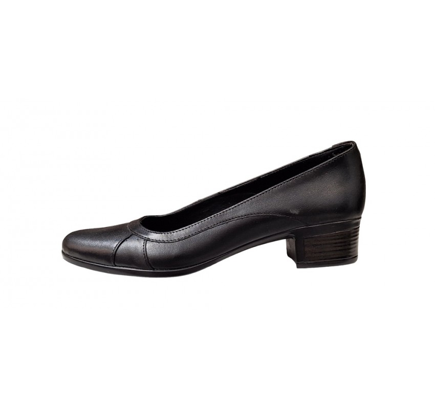 Pantofi dama casual din piele naturala Negru BOX - STD30N