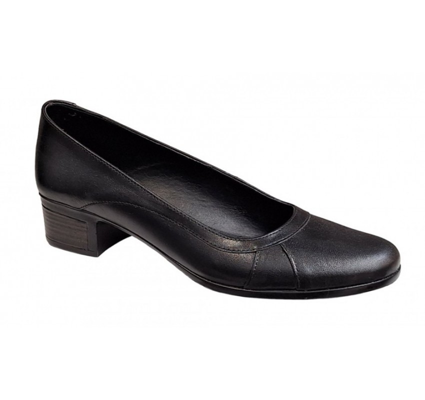 Pantofi dama casual din piele naturala Negru BOX - STD32N Pantofi dama casual din piele naturala Negru BOX - STD32N