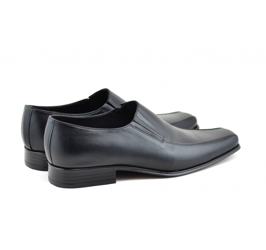 Pantofi barbati eleganti din piele naturala, cu elastic - STD351EL