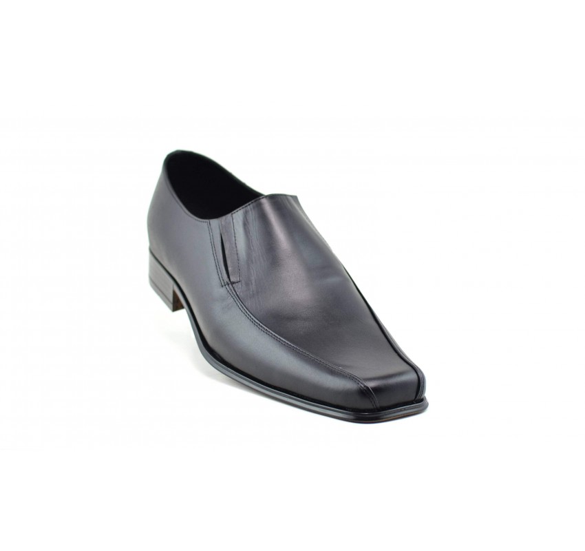Pantofi barbati eleganti din piele naturala, cu elastic - STD351EL