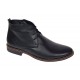 Ghete barbati casual din piele naturala de culoare neagra STDG184N