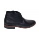 Ghete barbati casual din piele naturala de culoare neagra STDG184N