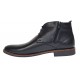 Ghete barbati casual din piele naturala de culoare neagra STDG184N