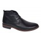 Ghete barbati casual din piele naturala de culoare neagra STDG184N