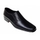 Pantofi eleganti barbati din piele naturala - Model negru fara siret GKR