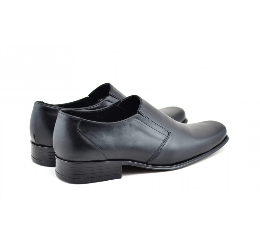 Pantofi barbati eleganti din piele naturala, cu elastic STDX3EL