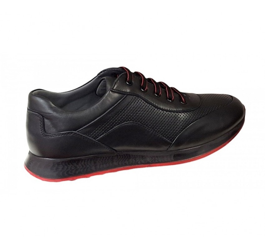 Pantofi barbati casual din piele naturala, negru, SV012NR Pantofi barbati casual din piele naturala, negru, SV012NR