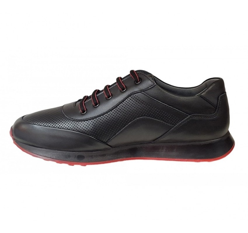 Pantofi barbati casual din piele naturala, negru, SV012NR Pantofi barbati casual din piele naturala, negru, SV012NR