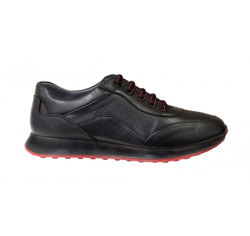 Pantofi barbati casual din piele naturala, negru, SV012NR Pantofi barbati casual din piele naturala, negru, SV012NR