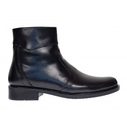 Ghete barbati office din piele naturala cu fermoar negru Ciucaleti T200N