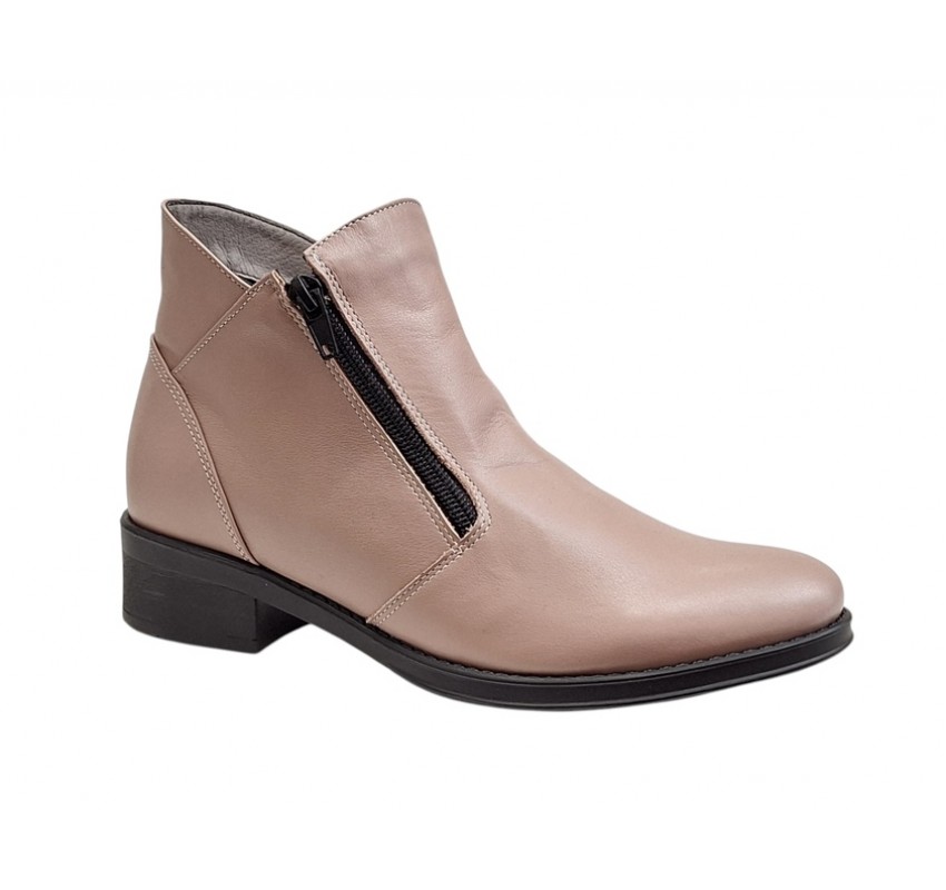 Ghete dama casual din piele naturala Nataly Nude Ghete dama casual din piele naturala Nataly Nude