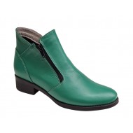Ghete dama casual din piele naturala Nataly Verde