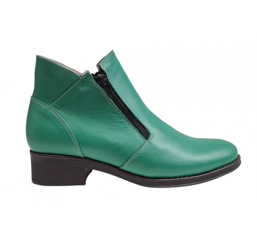 Ghete dama casual din piele naturala Nataly Verde Ghete dama casual din piele naturala Nataly Verde