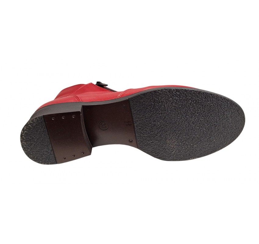Ghete dama casual din piele naturala Nataly Rosu T 316 ROSU-P Ghete dama casual din piele naturala Nataly Rosu T 316 ROSU-P