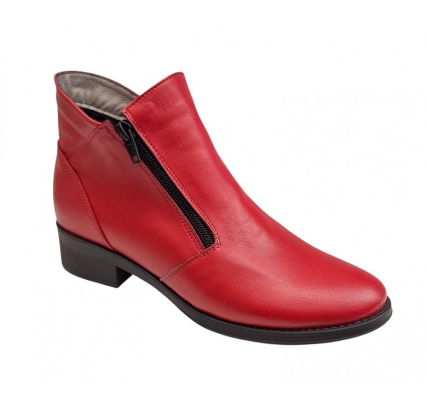 Ghete dama casual din piele naturala Nataly Rosu T 316 ROSU-P Ghete dama casual din piele naturala Nataly Rosu T 316 ROSU-P