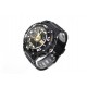Ceas de mana barbati sport Q&Q Dual Time, cu sistem digital si analog negru cu auriu - TA9034 Ceas de mana barbati sport Q&Q Dual Time, cu sistem digital si analog negru cu auriu - TA9034