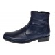 Ghete barbati office elegante din piele naturala cu fermoar Bleumarin TANCABL