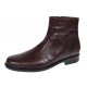 Ghete barbati office elegante din piele naturala cu fermoar Bleumarin TANCABL