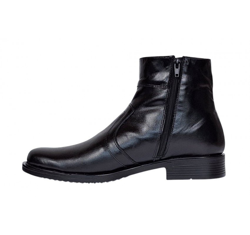 Ghete barbati office elegante din piele naturala cu fermoar Maro TANCAM