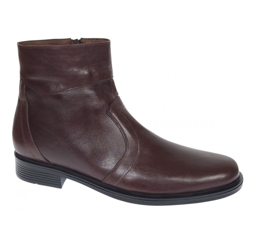 Ghete barbati office elegante din piele naturala cu fermoar Maro TANCAM