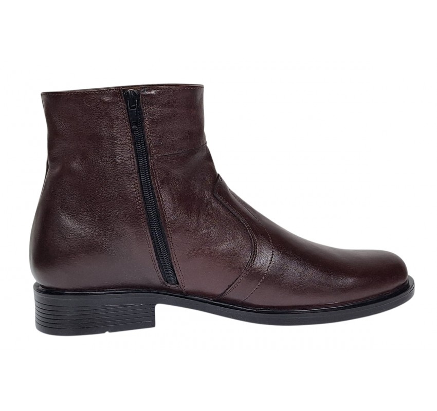 Ghete barbati office elegante din piele naturala cu fermoar Maro TANCAM