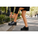 Marimea 39 Pantofi dama negri din piele naturala, moderni inalti, stabili si comozi TCC4N