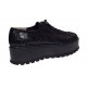 Pantofi dama casual cu platforme de 5 cm - Model Negru TCC4NL
