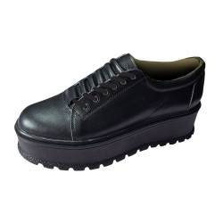 Pantofi dama casual cu platforme de 5 cm - Model Negru TCK5N