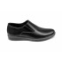 Pantofi barbati casual, din piele naturala, Negru cu elastic - CIUCALETI SHOES - TENBOXMARIOEN