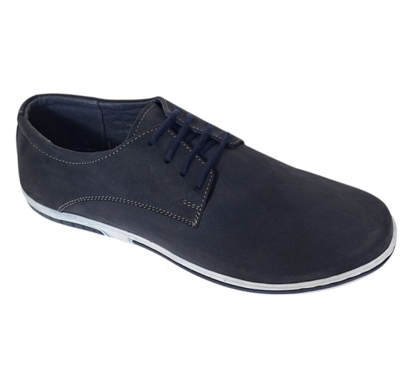 Pantofi sport barbati din piele naturala bufo Bleumarin Inchis TENBUFBLC