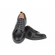 Pantofi barbati, casual- sport, din piele naturala neagra - TENMARIONEGRU