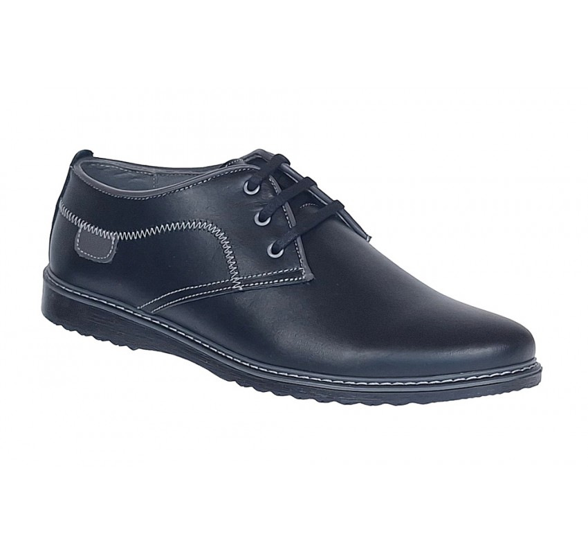 Pantofi barbati sport casual din piele naturala Ten Negru TENSN Pantofi barbati sport casual din piele naturala Ten Negru TENSN