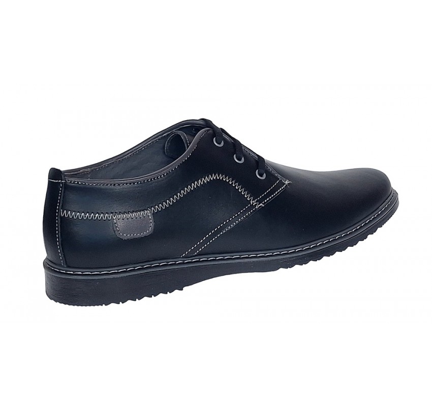 Pantofi barbati sport casual din piele naturala Ten Negru TENSN Pantofi barbati sport casual din piele naturala Ten Negru TENSN