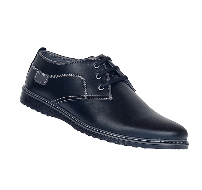 Pantofi barbati sport casual din piele naturala Ten Negru TENSN Pantofi barbati sport casual din piele naturala Ten Negru TENSN