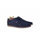 Pantofi barbati sport - casual din piele naturala bleumarin TENVEL338BLU