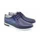 Pantofi barbati sport din piele naturala bleumarin Yanis Blue TENYANISALBASTRU