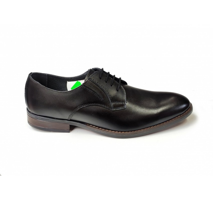 Pantofi barbati eleganti, din piele naturala, Negru, CIUCALETI SHOES