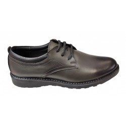Pantofi barbati eleganti, din piele naturala, Gri, CIUCALETI SHOES